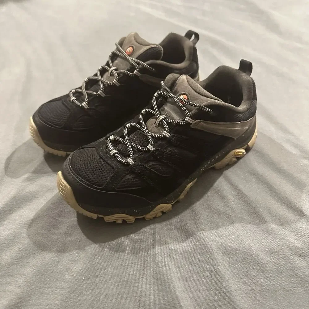 Merrell Moab 3 Hiking Shoes Mens 11 J036281W Athletic Suede Black Gray Vibram